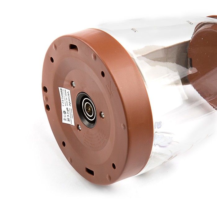 Электрочайник VC-3241, 2200 Вт, 1,9 л, пластик, вращение чайника 360°, подсветка, шоколад