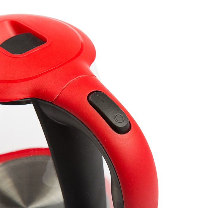 Электрочайник VC-3242, 2200 Вт, 1,9 л, пластик, вращение чайника 360°, подсветка, красный