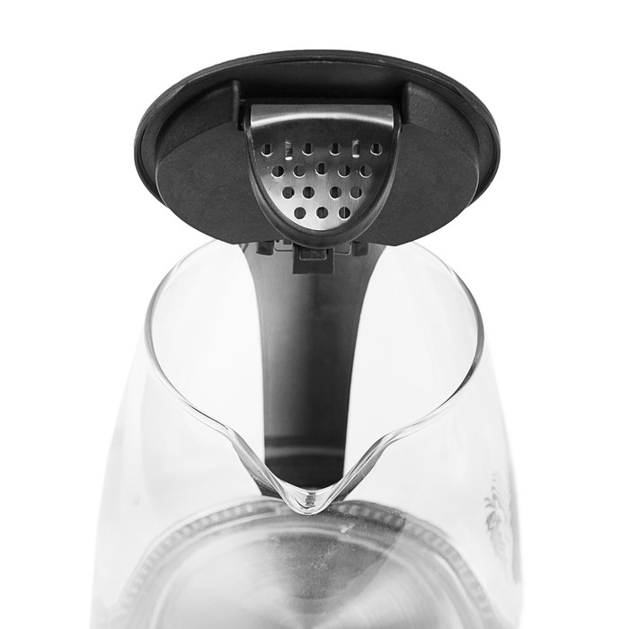 Электрочайник VC-3243, 2200 Вт, 2,0 л, пластик, вращение чайника 360°, подсветка, черный