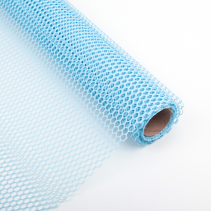 Сетка для цветов "Соты", голубой, 48 см х 4,5 м