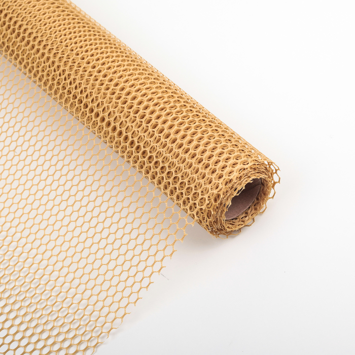 Сетка для цветов "Соты", бежевый, 48 см х 4,5 м