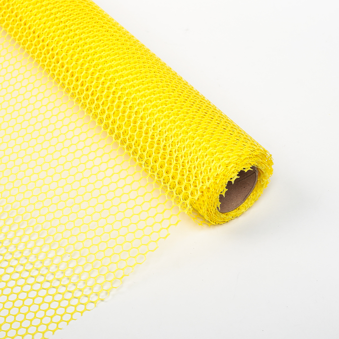 Сетка для цветов "Соты", желтый, 48 см х 4,5 м