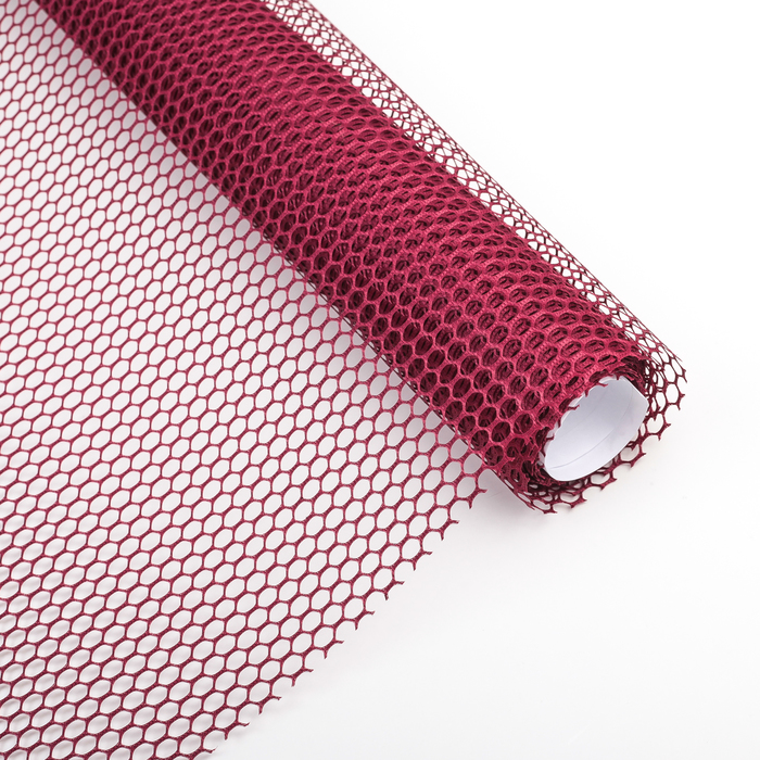 Сетка для цветов "Соты", бордовый, 48 см х 4,5 м