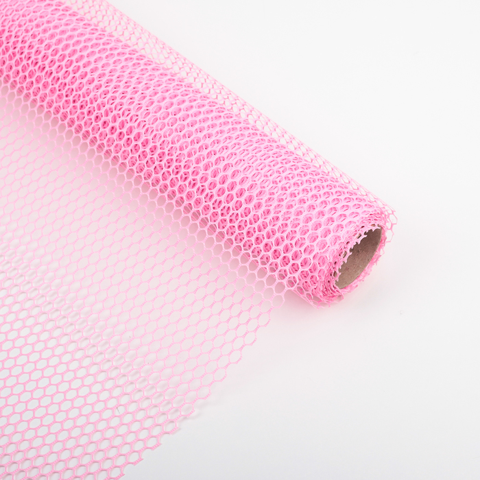 Сетка для цветов "Соты", розовый, 48 см х 4,5 м