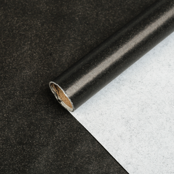 Бумага упаковочная, чёрный, 0,7 х 2 м