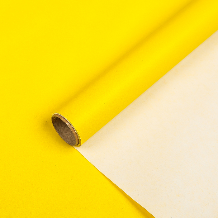 Бумага упаковочная, лимонный, 0,7 х 2 м