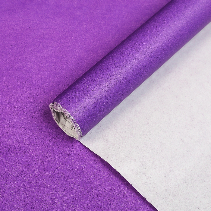 Бумага упаковочная, фиолетовый, 0,7 х 2 м