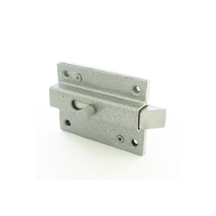 Замок накладной "Глазов", 84.5х75х14 мм, с защелкой, 5 ключей