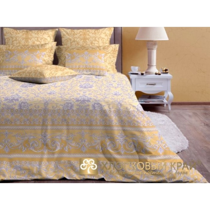 КПБ "Венеция голд" 1,5 сп, 156х220 см, 140х205 см, 70х70 см-2 шт., бязь 145 г/м2