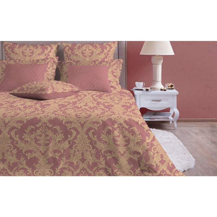 КПБ "Неаполь марсала" 1,5 сп, 156х220 см, 140х205 см, 70х70 см-2 шт., бязь 145 г/м2