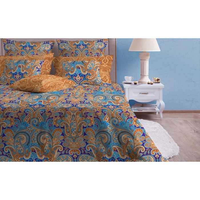 КПБ "Олимпос агат" 1,5 сп, 156х220 см, 140х205 см, 70х70 см-2 шт., бязь 145 г/м2