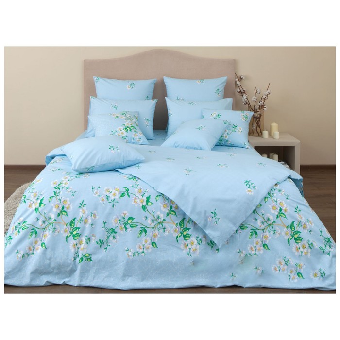 КПБ "Шафран" 1,5 сп, 156х220 см, 140х205 см, 70х70 см-2 шт., бязь 145 г/м2