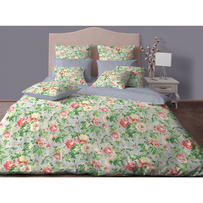 КПБ "Джулия грей" дуэт, 220х240 см, 140х205 см-2 шт., 70х70 см-2 шт., бязь 145 г/м2