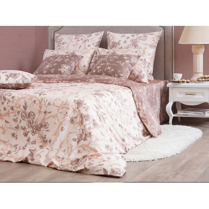 КПБ "Бристоль" 1,5 сп, 156х220 см, 148х212 см, 70х70 см-2 шт., сатин 125 г/м2