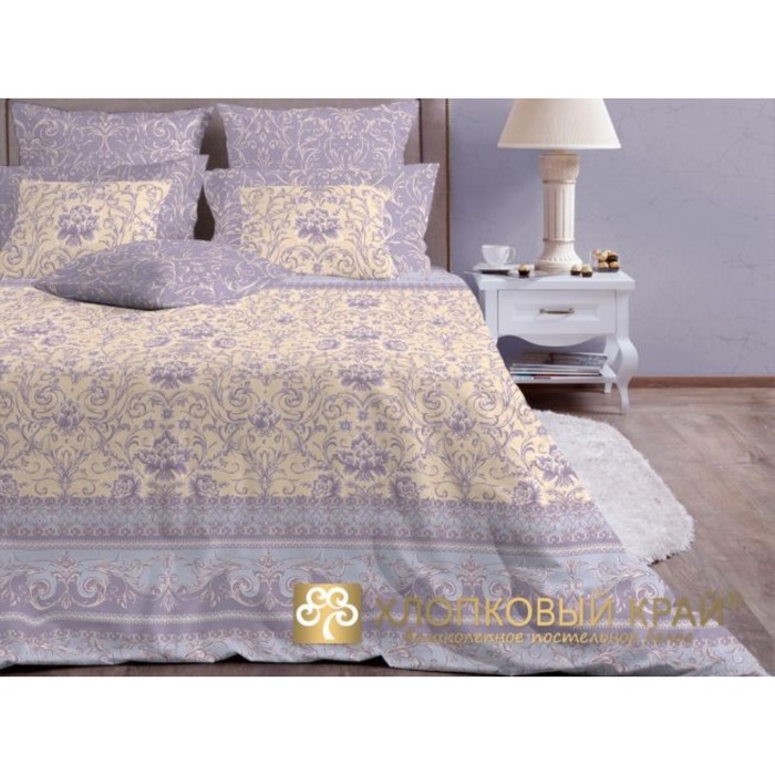 КПБ "Венециано" 1,5 сп, 156х220 см, 148х212 см, 70х70 см-2 шт., сатин 125 г/м2