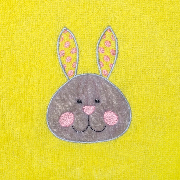 Салфетка махровая "Доляна" Кролик, 30х30 см, 100% хл, 340 гр/м2