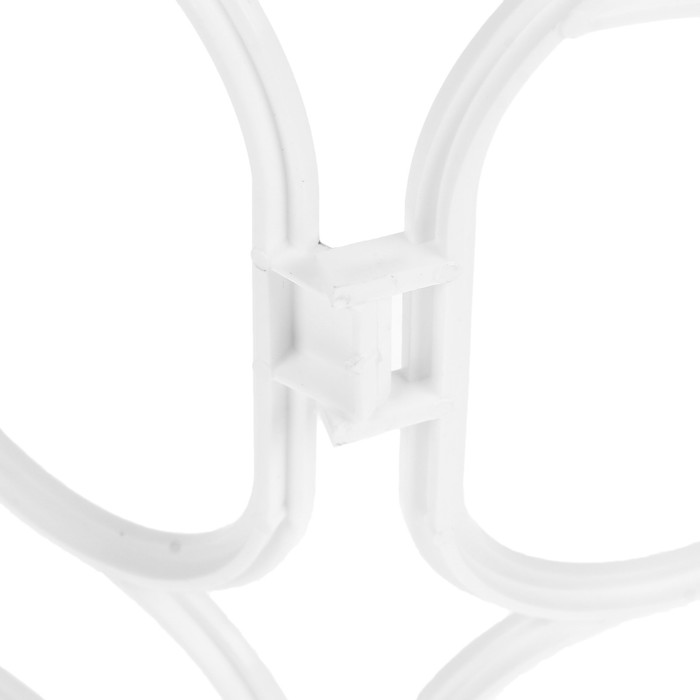 Ограждение декоративное, 30 х 288 см, 9 секций, пластик, белое, «Бабочка»