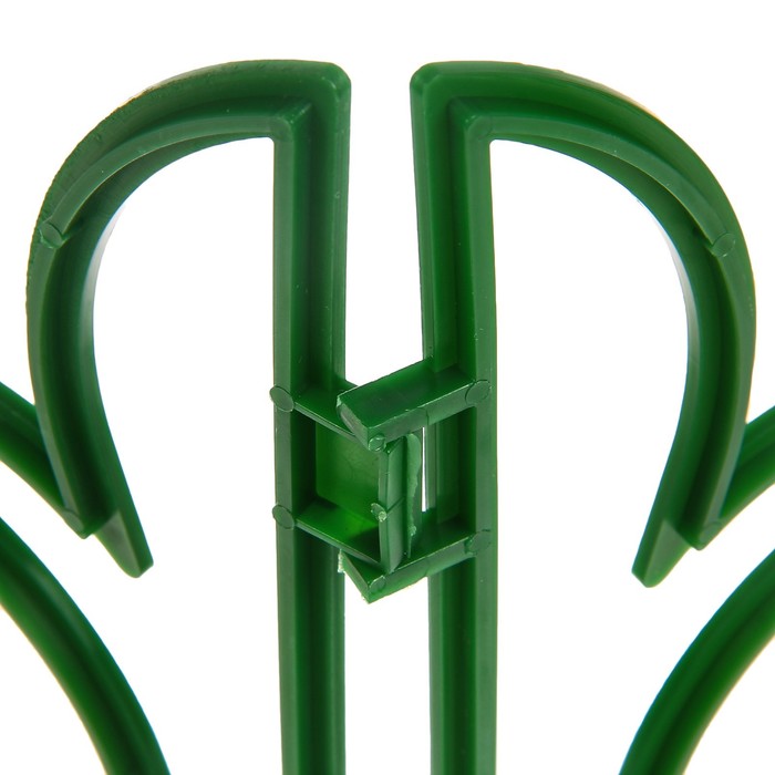 Ограждение декоративное, 30 х 288 см, 9 секций, пластик, зелёное, «Лилия»