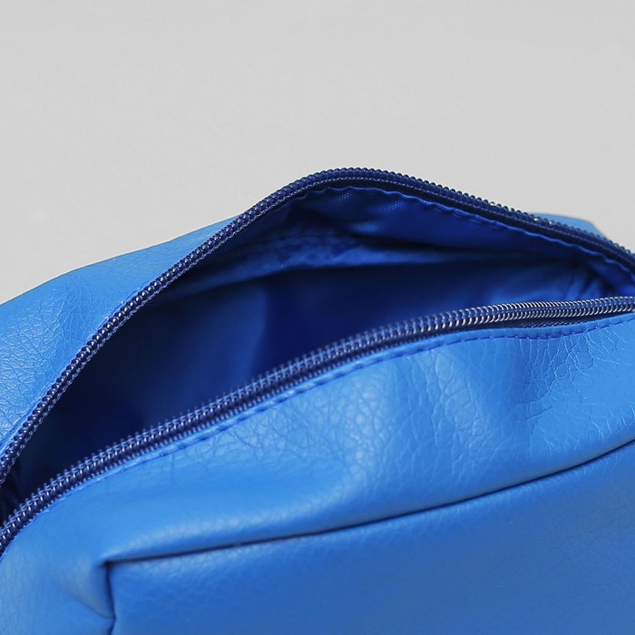 Косметичка дорожная, отдел на молнии, цвет синий