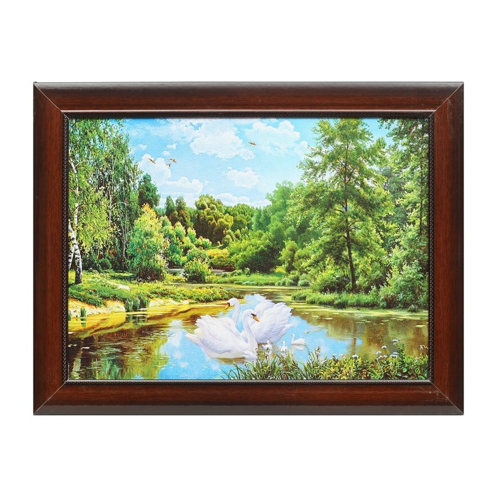 Картина "Семья на прогулке" 37*47 см