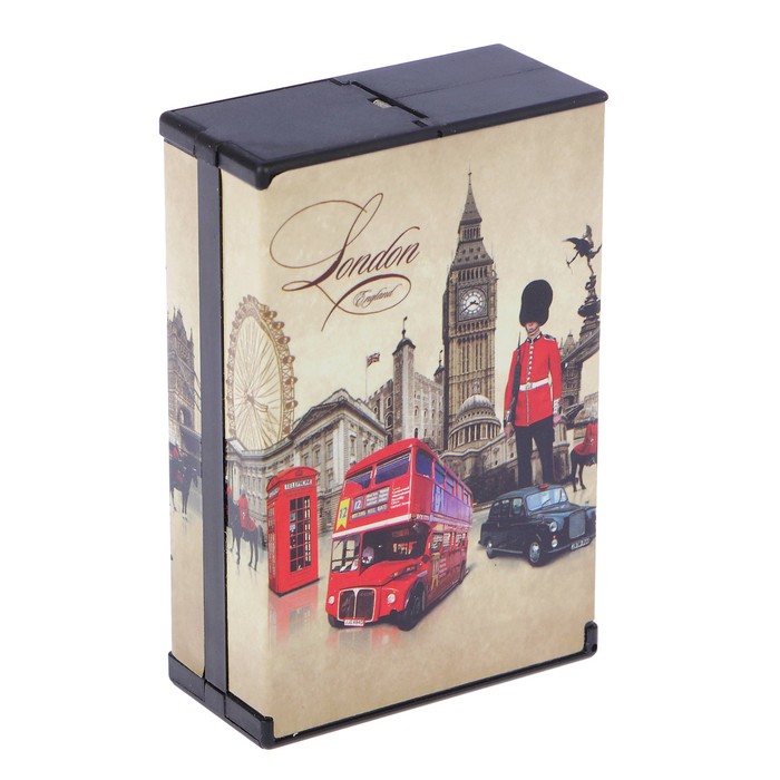 Портсигар Пачка. Достопримечательности. Лондон, 6*9,5 см