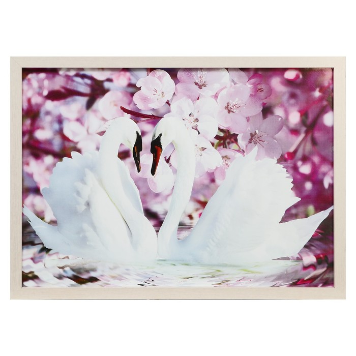 Картина Лебеди под цветами сакуры 56*76 см картина лебеди под цветами сакуры 56 76 см