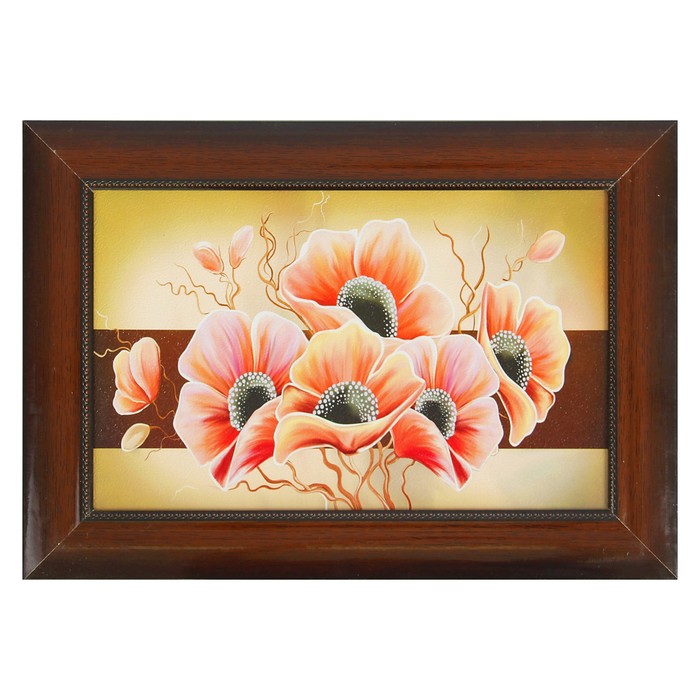 Картина "Нежные маки" 27*37 см