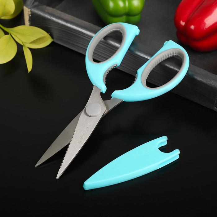 Ножницы кухонные 22 см "Эльба", цвета МИКС