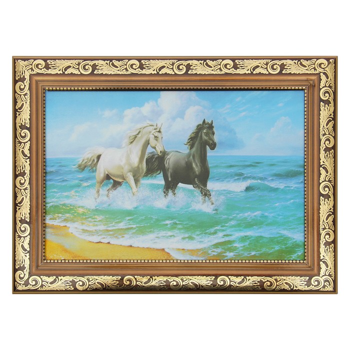 Картина "Чёрный и белый" 27*37 см