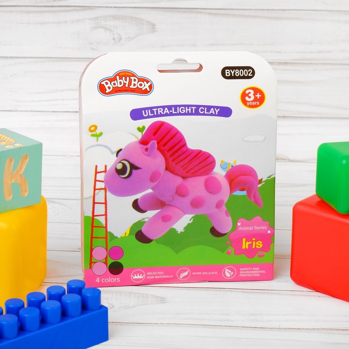 Набор для создания игрушки из массы для лепки "Пони", масса 4 банки по 10 гр