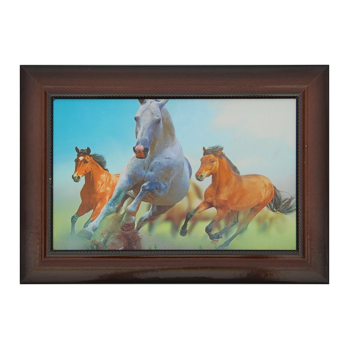 Картина "Сила лошадей" 27*37 см