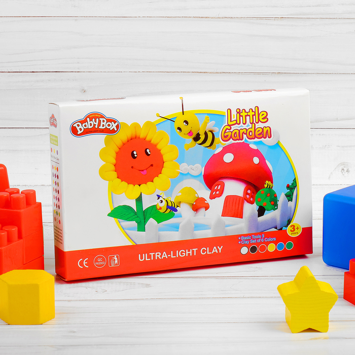 Набор для создания игрушек из массы для лепки "Сказочный сад", масса 6 банок по 16 г,3 стека