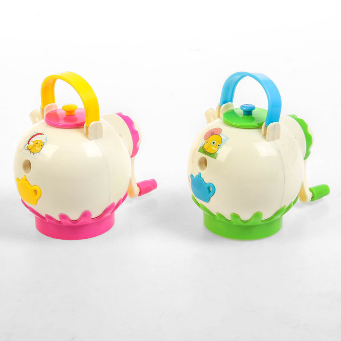 Точилка механическая с контейнером МИКС Чайник