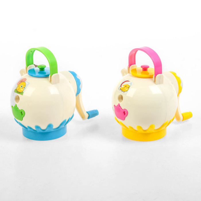 Точилка механическая с контейнером МИКС Чайник