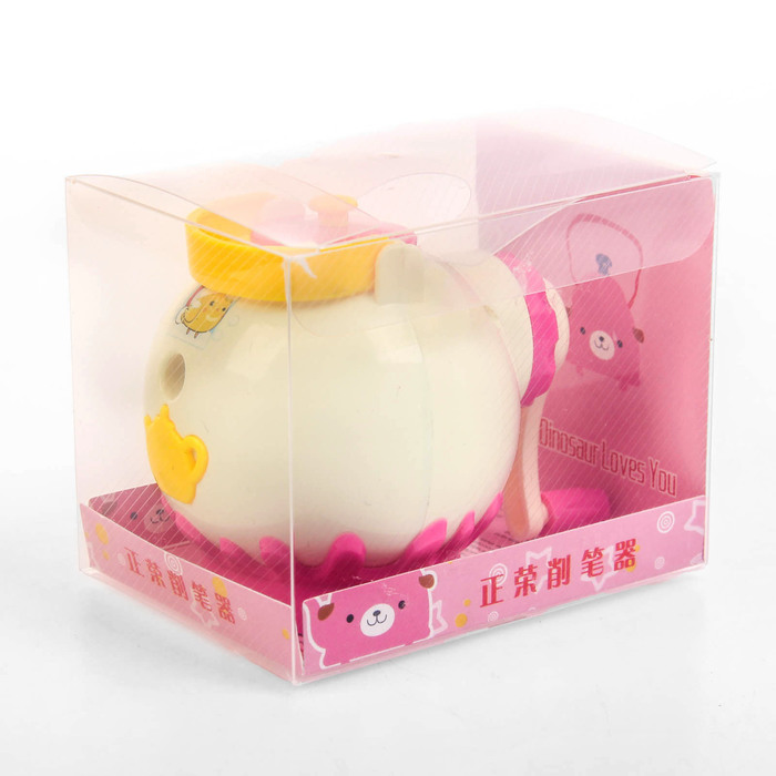 Точилка механическая с контейнером МИКС Чайник