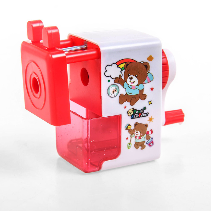 Точилка механическая с контейнером МИКС Классика с рисунком