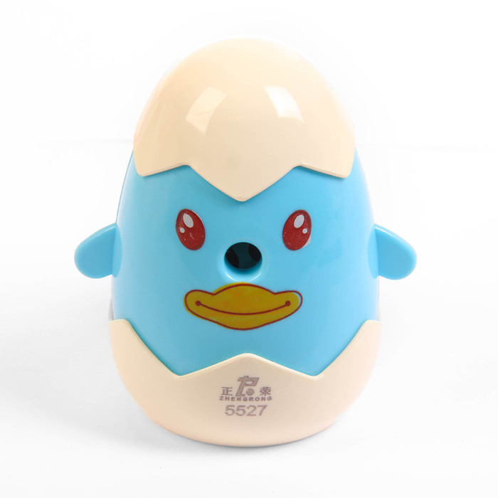 Точилка механическая с контейнером МИКС Цыпленок в скорлупе