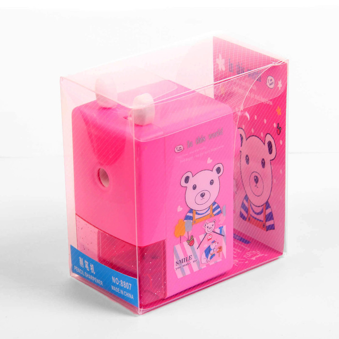 Точилка механическая с контейнером МИКС Классика с рисунком