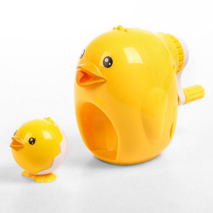 Точилка механическая с контейнером МИКС Курочка с цыпленком