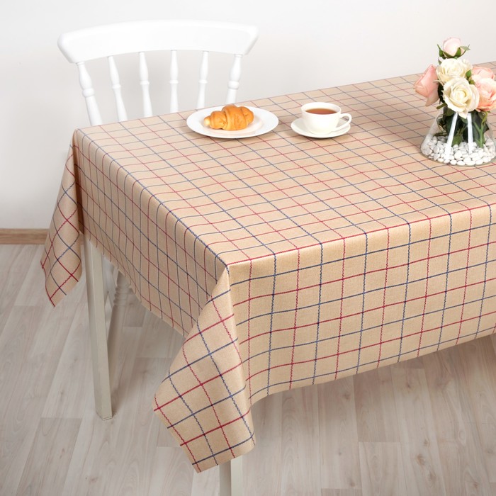 Клеенка столовая на ткани (рулон 20 метров), ширина 137 см, толщина 0,3 мм