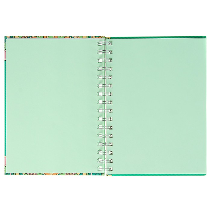 Тетрадь (скетчбук) 120 листов на гребне Sketch ideas, твёрдая обложка, матовая ламинация, тонированный блок, микс