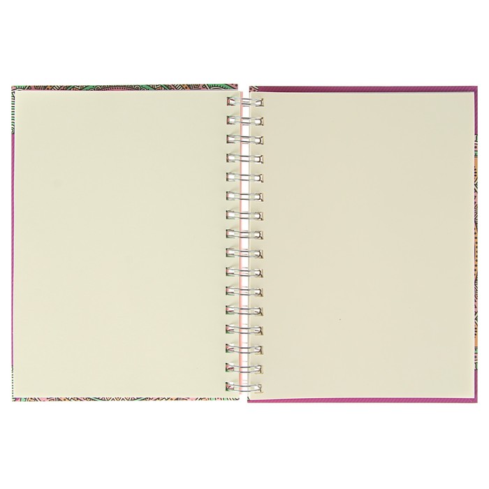 Тетрадь (скетчбук) 120 листов на гребне Sketch ideas, твёрдая обложка, матовая ламинация, тонированный блок, микс