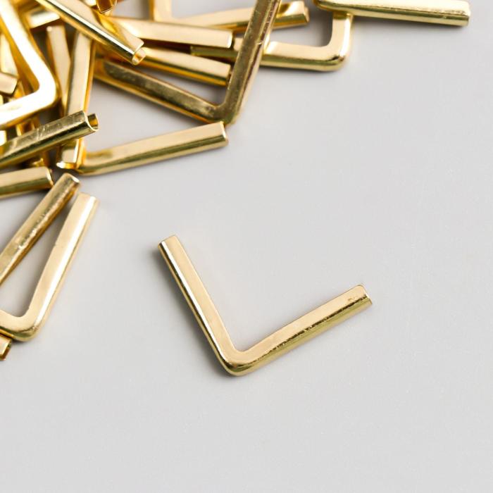 Защитный уголок для альбома металл золото 1,8х2,5х0,4 см