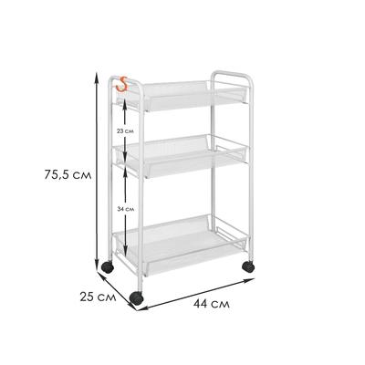 Этажерка железная на колесиках