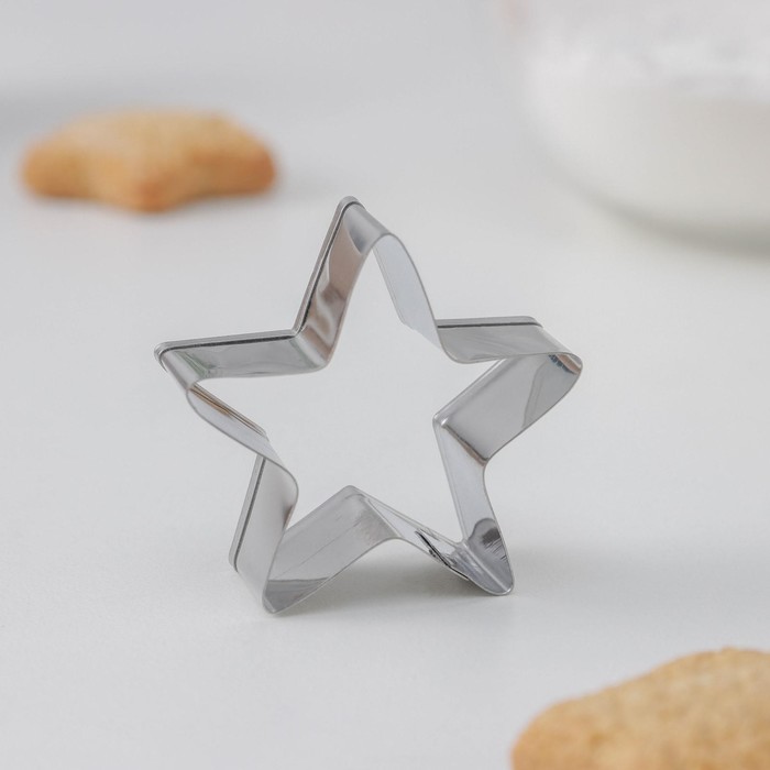 Набор форм для вырезания печенья Доляна «Сердце, звёздочка», 7×13 см, 6 шт