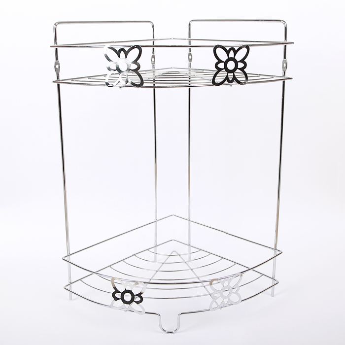 Полка 2х-ярусная угловая 22х22х31 см ,