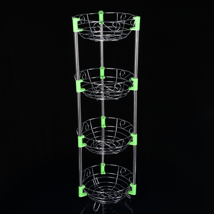 Этажерка 4х-ярусная круглая 27х29х76 см