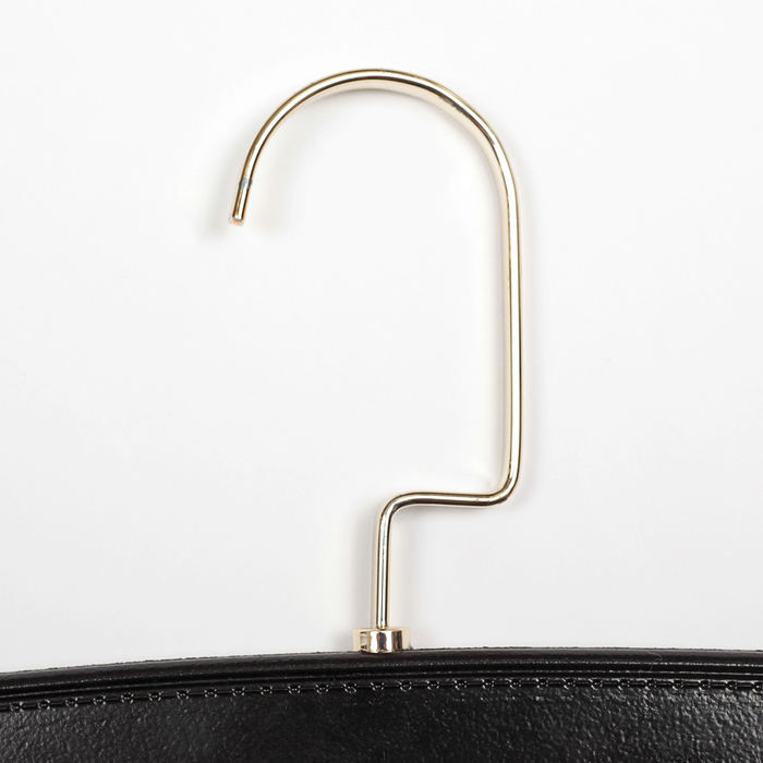 Вешалка для брюк и юбок с зажимами 32х22см, светлое золото