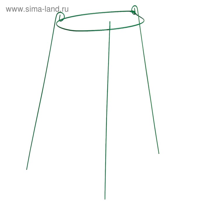 Кустодержатель, d = 33 см, h = 65 см, ножка d = 0.3 см, металл, зелёный, троеножка