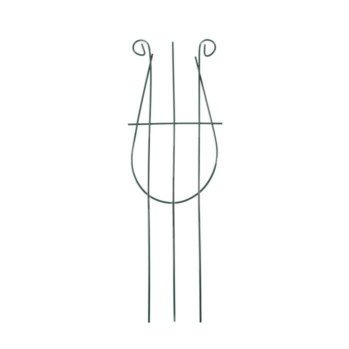 Шпалера, 48 х 18 х 0.3 см, металл, зелёная, «Арфа»